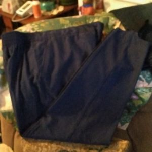 14 W34-40 L28 Barrie Stephens awesome blue fabric  pull on stirup Pants